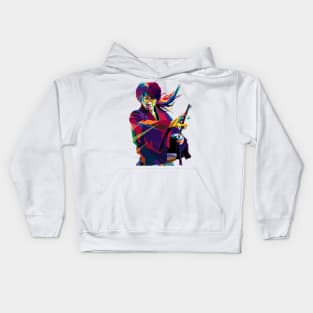 samurai X pop art Kids Hoodie